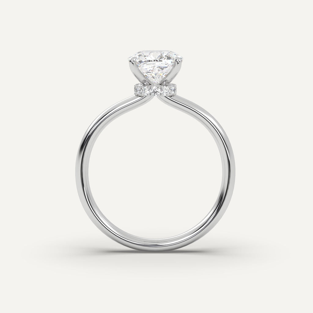 2 Carat Cushion Cut Engagement Ring In 950 Platinum