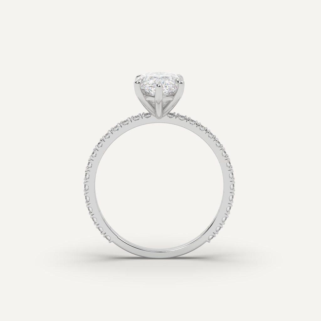 2 Carat Marquise Cut Engagement Ring In 950 Platinum