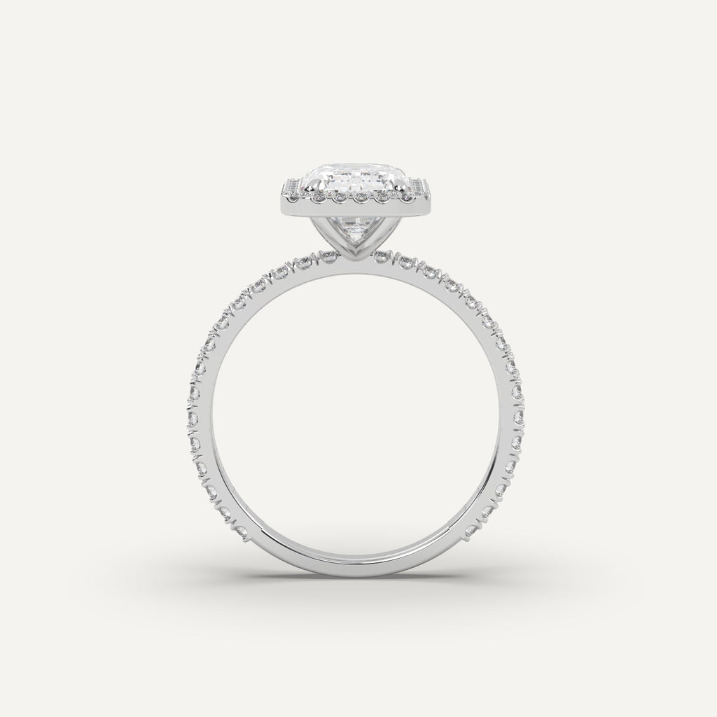 3 Carat Emerald Cut Engagement Ring In 950 Platinum