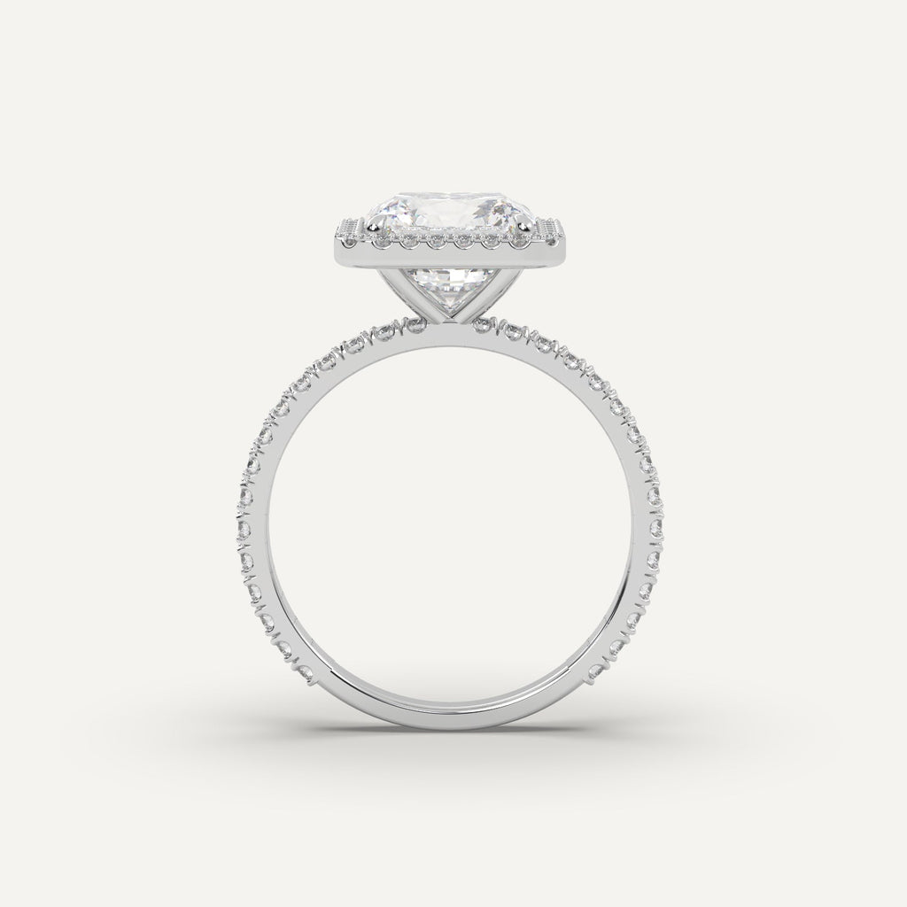 3 Carat Radiant Cut Engagement Ring In 950 Platinum